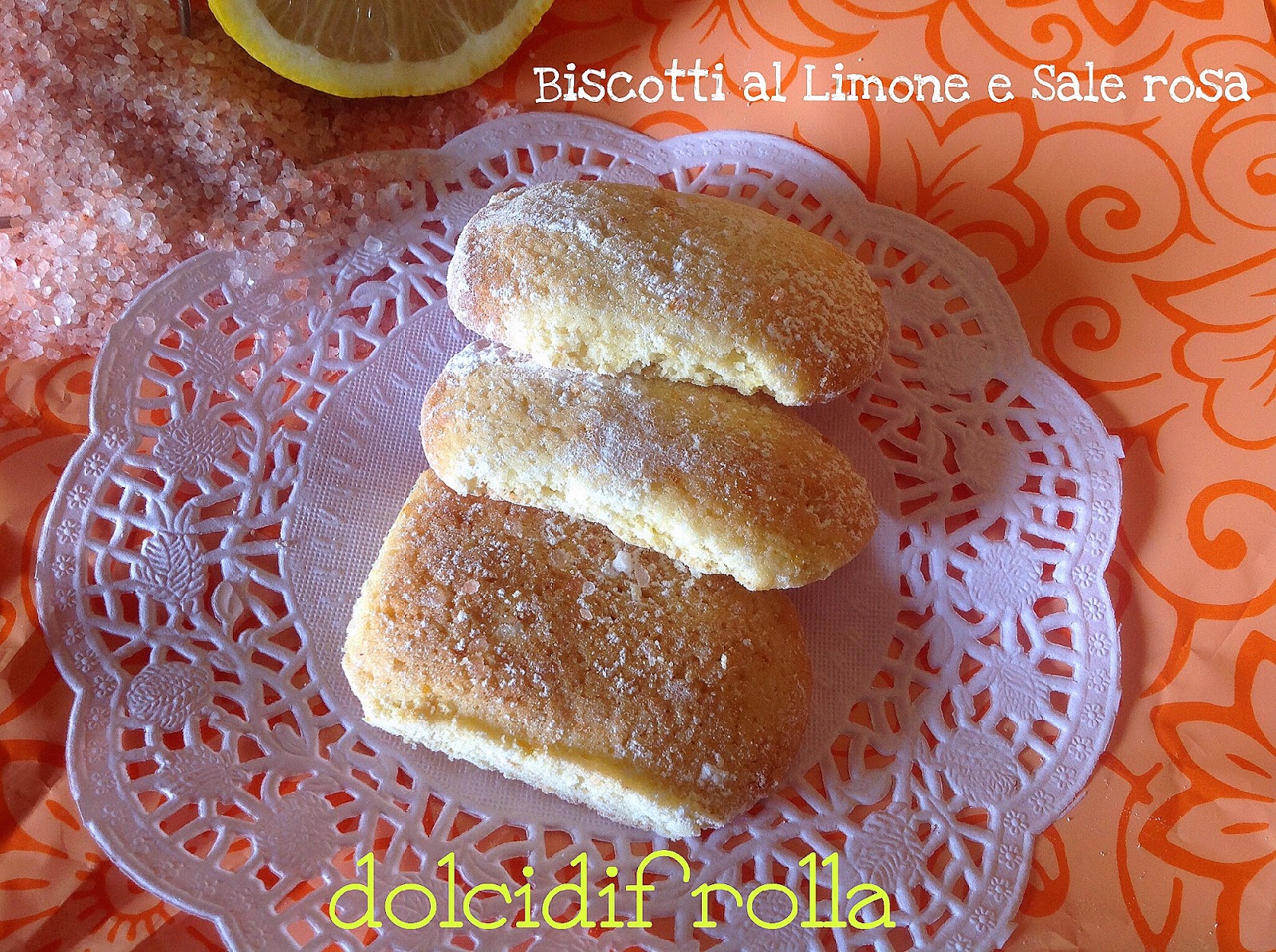 Biscotti al Limone e Sale rosa