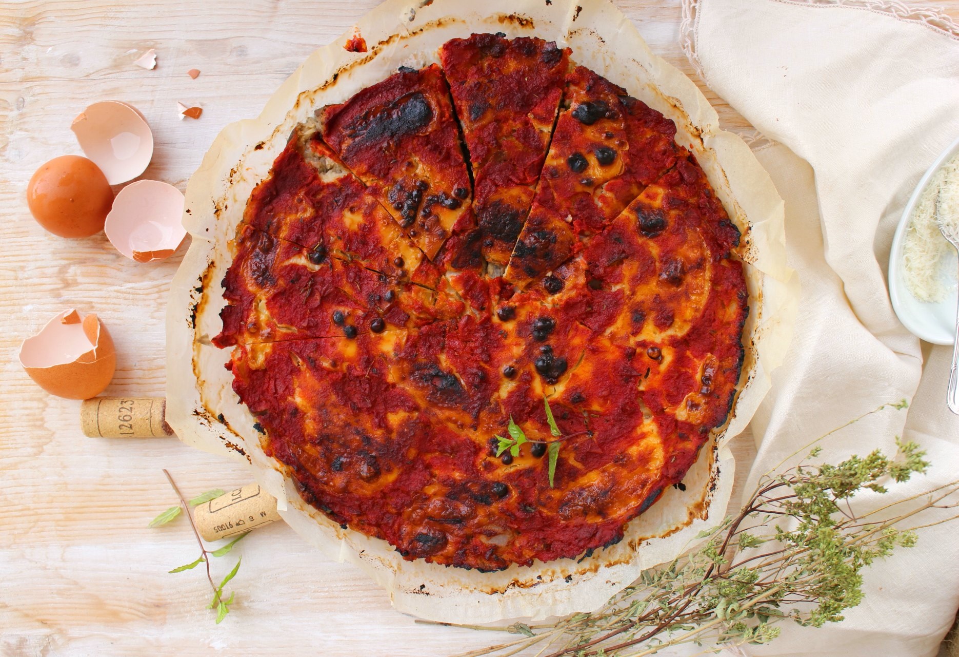 PIZZA DI MELANZANE