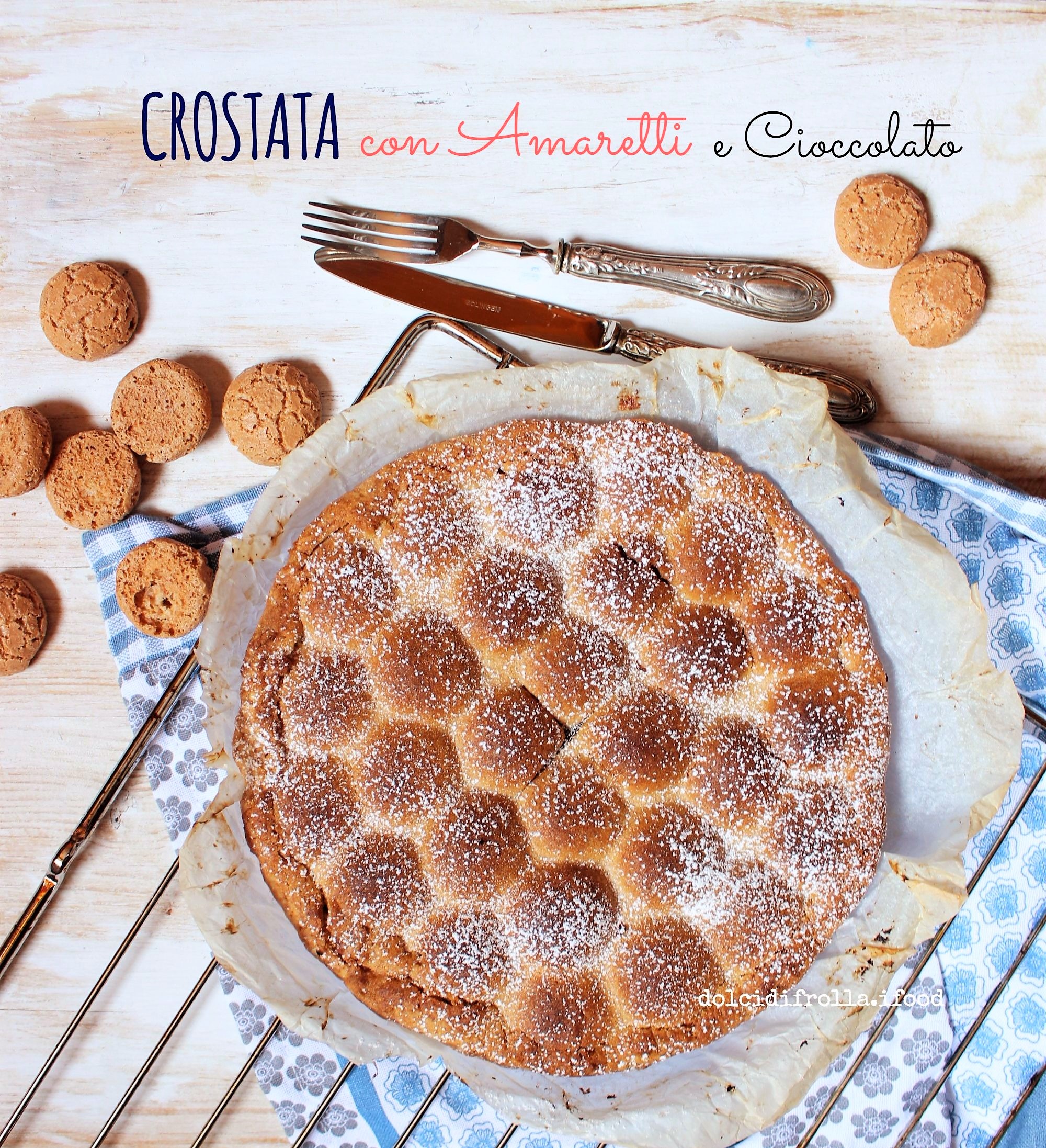 CROSTATA CON AMARETTI E CIOCCOLATO