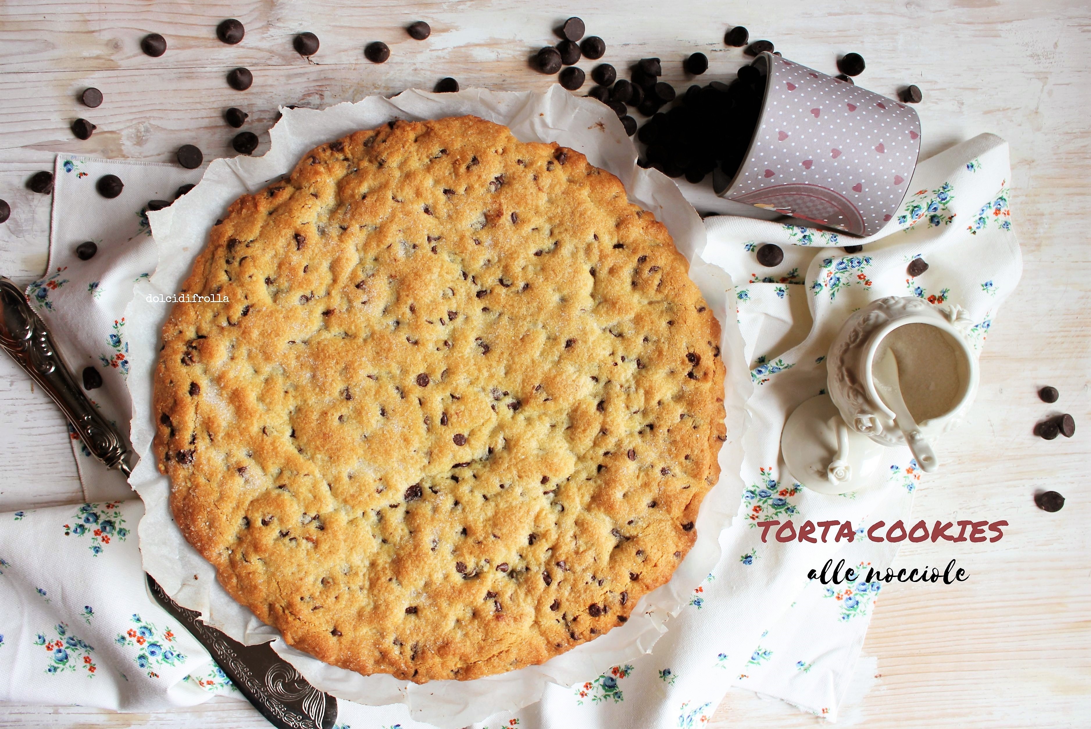 TORTA COOKIES ALLE NOCCIOLE