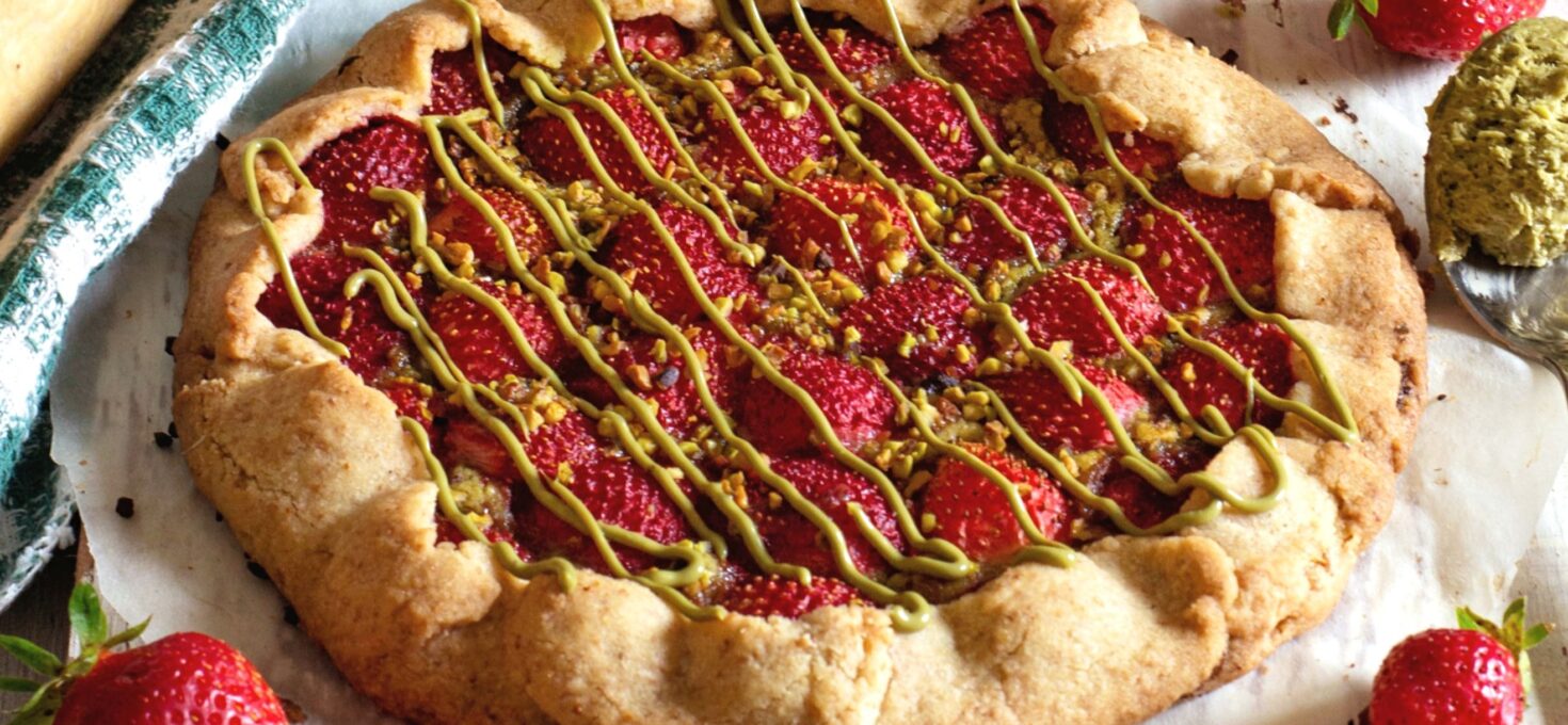 GALETTE FRAGOLE E PISTACCHIO