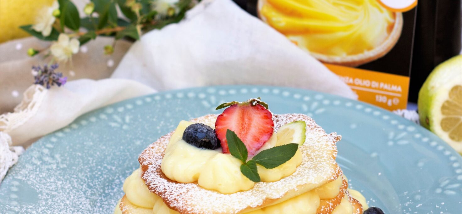CIALDE AL LIMONE CON CREMA PASTICCERA