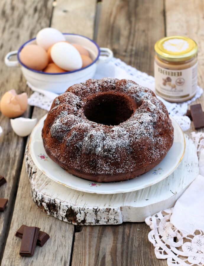 CIAMBELLA AL CACAO VARIEGATA ALLA NOCCIOLA