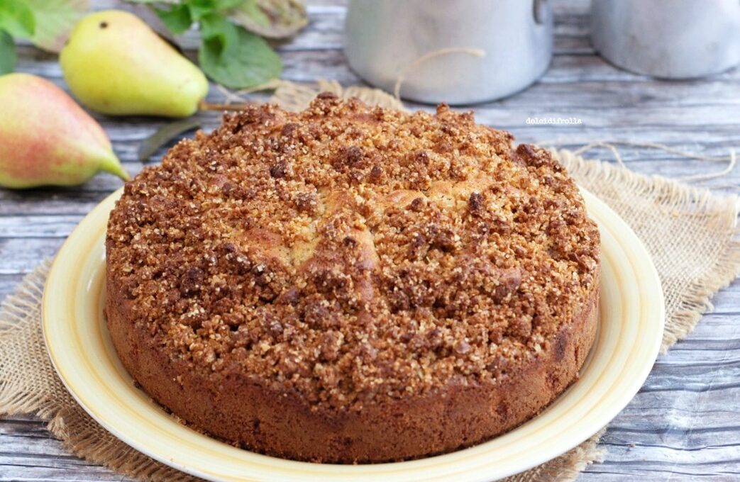 TORTA CRUMBLE ALLE PERE
