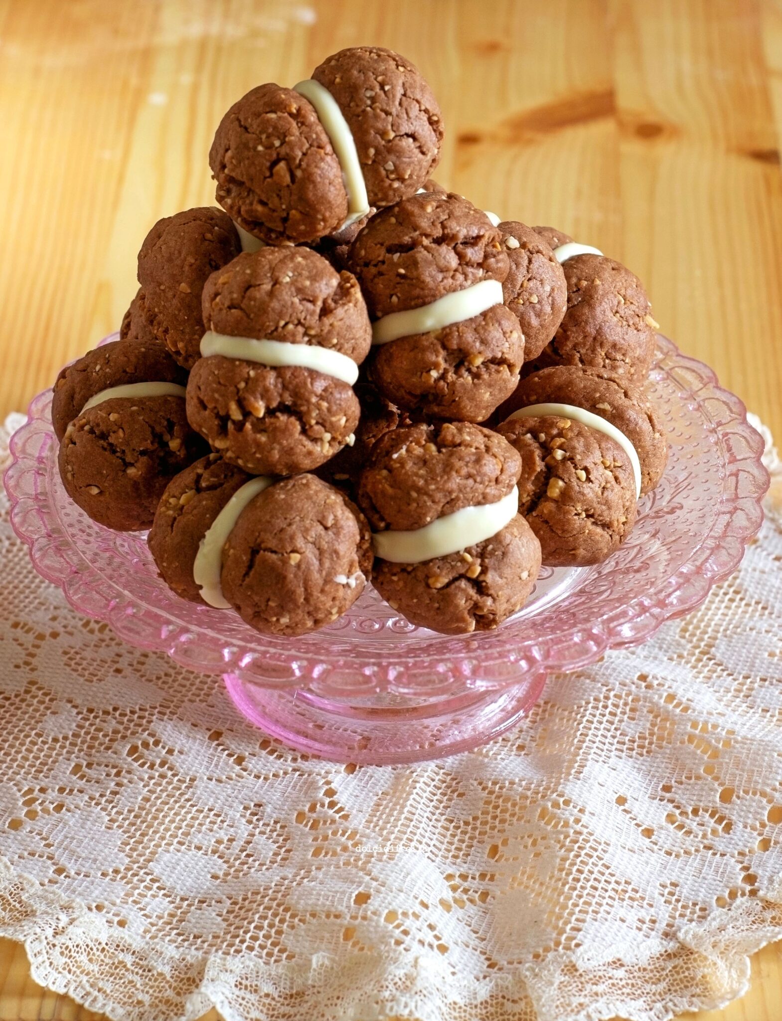 BACI DI DAMA AL CACAO - Dolci di frolla