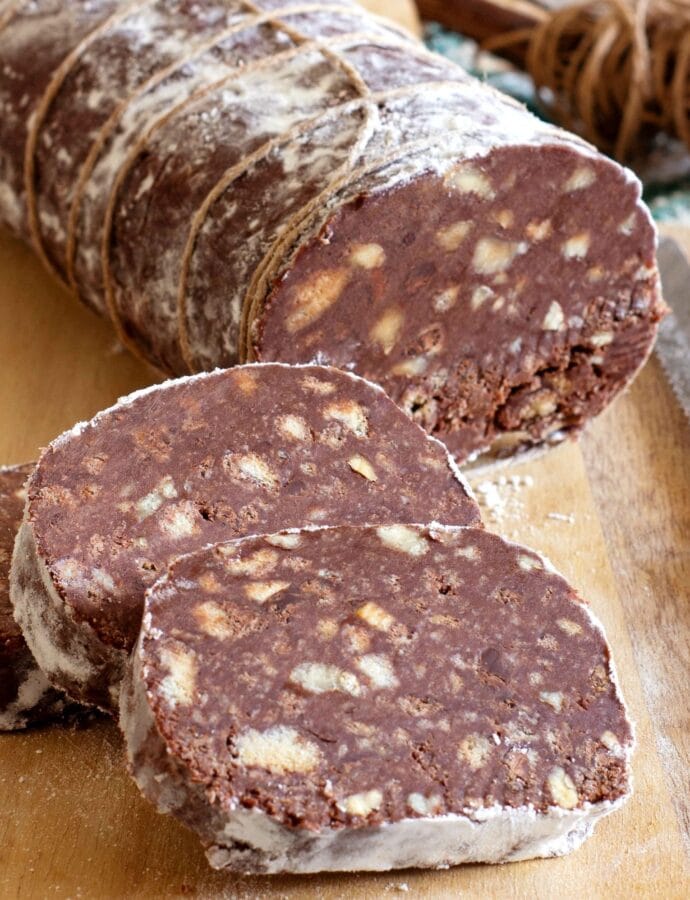 SALAME AL CIOCCOLATO SENZA UOVA