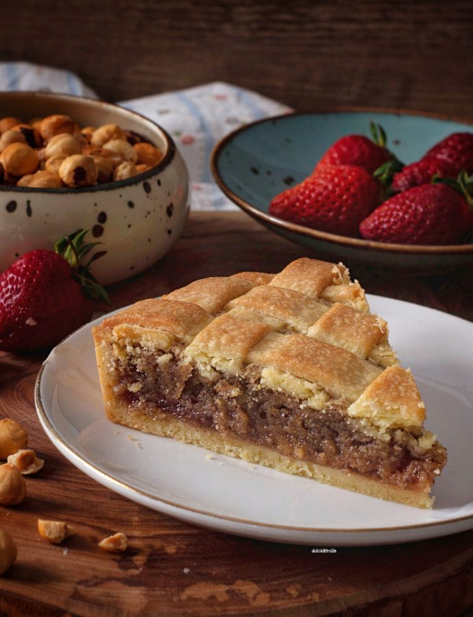 CROSTATA CON CONFETTURA DI FRAGOLE E CREMA FRANGIPANE