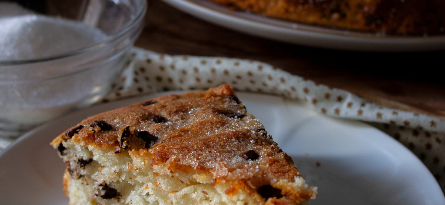 TORTA ALLO YOGURT CON GOCCE DI CIOCCOLATO